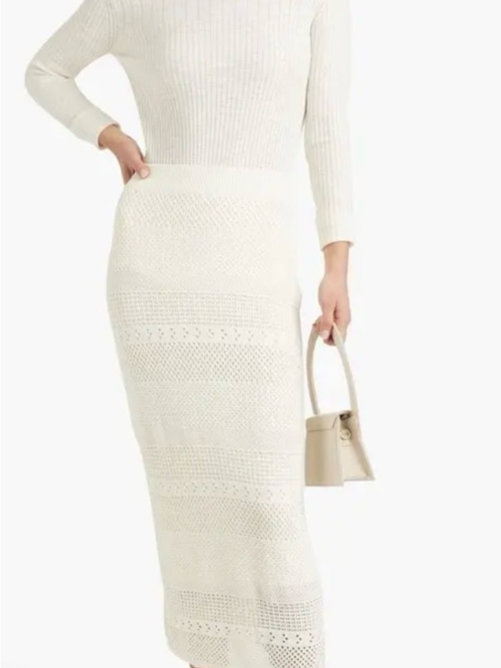Frame Knit Crochet Pencil Skirt Size Medium - Picture 3 of 6
